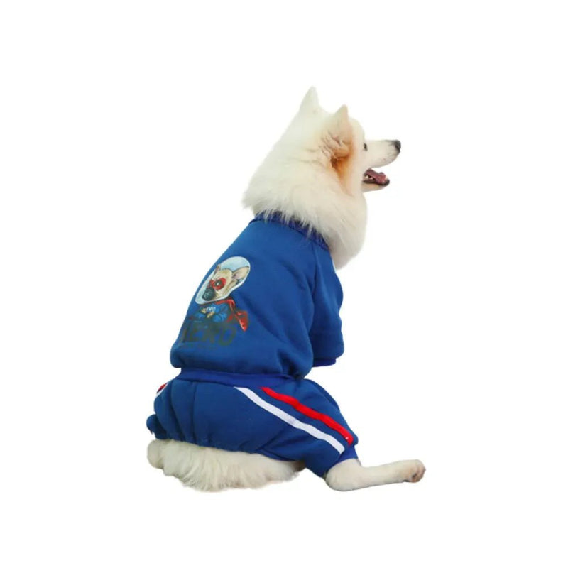Fleece Dog Hoodie Four Legs Winter Warm Pet Clothing - GreenFur