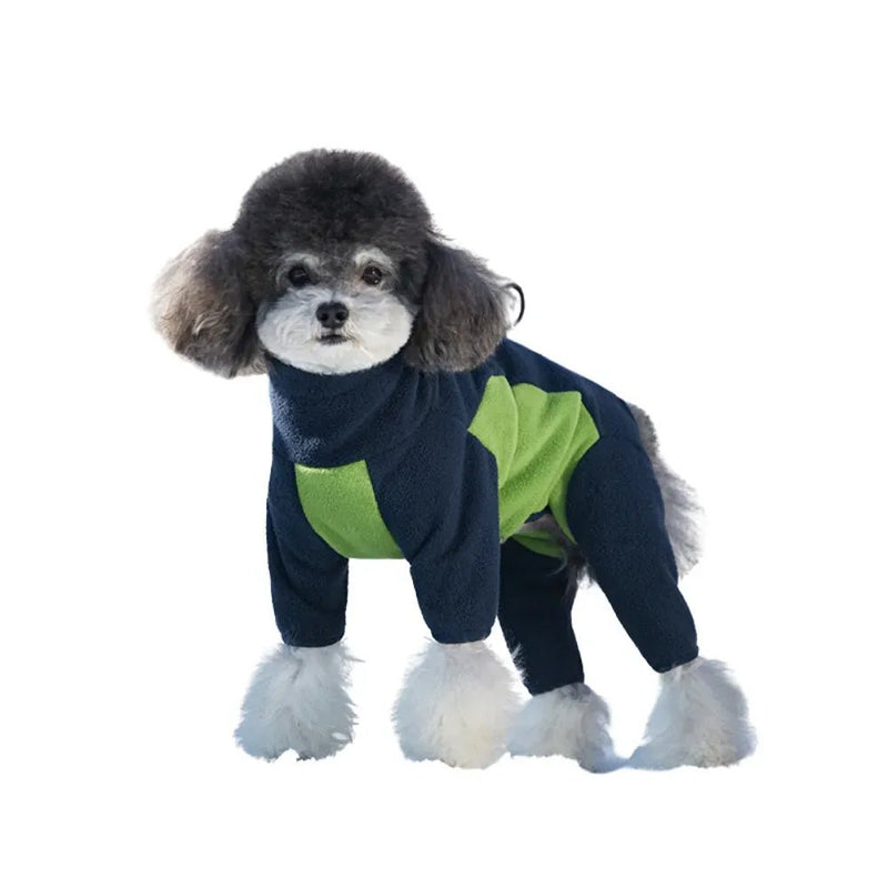 Fleece Lined Pet Jacket for Dog Winter Coat Warm Cotton Apparel - GreenFur