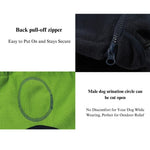 Fleece Lined Pet Jacket for Dog Winter Coat Warm Cotton Apparel - GreenFur