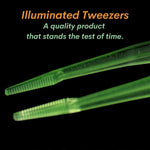 Flexible Glow - in - the - Dark Feeding Tongs for Reptiles Tortoises Lizards Frogs - GreenFur