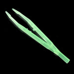Flexible Glow - in - the - Dark Feeding Tongs for Reptiles Tortoises Lizards Frogs - GreenFur