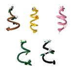 Flexible Parrot Climbing Rope with Wire Core Bird Cage Swing Toy - GreenFur