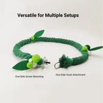 Flexible Parrot Climbing Rope with Wire Core Bird Cage Swing Toy - GreenFur
