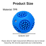 Floatable Squeaky Teething Bouncy TPR Dog Chew Toy Ball - GreenFur
