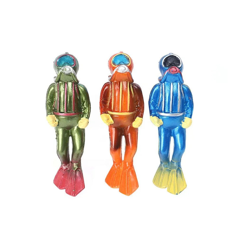 Floating Diver Ornament for Aquarium Glass Tank Decoration - GreenFur