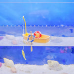 Floating PVC Mini Boat Decoration for Aquarium Surface Landscaping - GreenFur