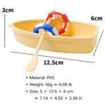 Floating PVC Mini Boat Decoration for Aquarium Surface Landscaping - GreenFur