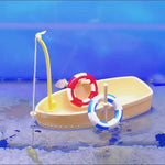 Floating PVC Mini Boat Decoration for Aquarium Surface Landscaping - GreenFur