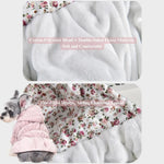 Floral Bubble Dress Small Dogs Outfits for Pets - GreenFur