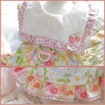 Floral Embroidered Pet Mesh Dress with D - Ring for Small Dogs and Cats - GreenFur