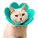 Flower Shape Cat Recovery Collar Soft Elizabeth Collar - GreenFur