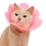Flower Shape Cat Recovery Collar Soft Elizabeth Collar - GreenFur