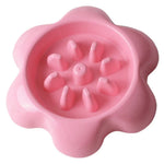 Flower Shape Pet Food Bowl Plastic Dog Bowl - GreenFur