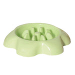 Flower Shape Pet Food Bowl Plastic Dog Bowl - GreenFur