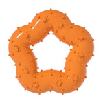 Flower - Shaped Durable TPR Dog Chew Toy with Chewing Protrusions - GreenFur