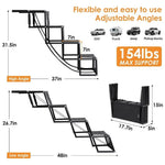 Foldable Car Pet Dog Stair with Safety Carabiner - GreenFur