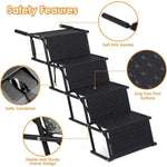 Foldable Car Pet Dog Stair with Safety Carabiner - GreenFur