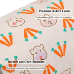 Foldable Carrot Print Pet Tunnel for Cats and Rabbits - GreenFur