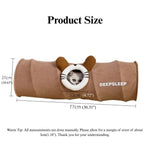 Foldable Cat Tunnel Playhouse Hide and Seek Rolling Tube - GreenFur