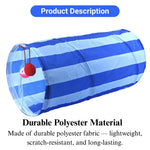 Foldable Cat Tunnel Toy Small Single Passage Indoor Play Tube - GreenFur