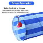 Foldable Cat Tunnel Toy Small Single Passage Indoor Play Tube - GreenFur
