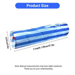 Foldable Cat Tunnel Toy Straight Passage Indoor Play Tube - GreenFur