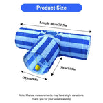 Foldable Cat Tunnel Toy T Shape Three Way Indoor Play Tube - GreenFur
