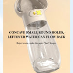 Foldable Dog Water Bottle Travel Lovely Outdoor Pet Dispenser - GreenFur