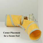 Foldable Lightweight Small Pet Tunnel Toy - GreenFur