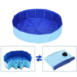 Foldable Pet Bath Pool Dog Swimming Pool Outdoor Water Play Pool with Drainage - GreenFur