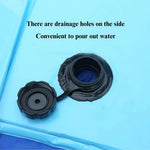 Foldable Pet Bath Pool Dog Swimming Pool Outdoor Water Play Pool with Drainage - GreenFur