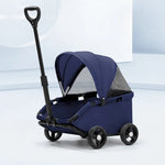 Foldable Portable 4 Wheels Pet Stroller with Sunshade - GreenFur