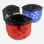 Foldable Portable Pet Bowl Made of 600D Oxford Fabric - GreenFur
