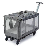 Foldable Reflective Strips and Pull Handle Pet Carrier Bag - GreenFur