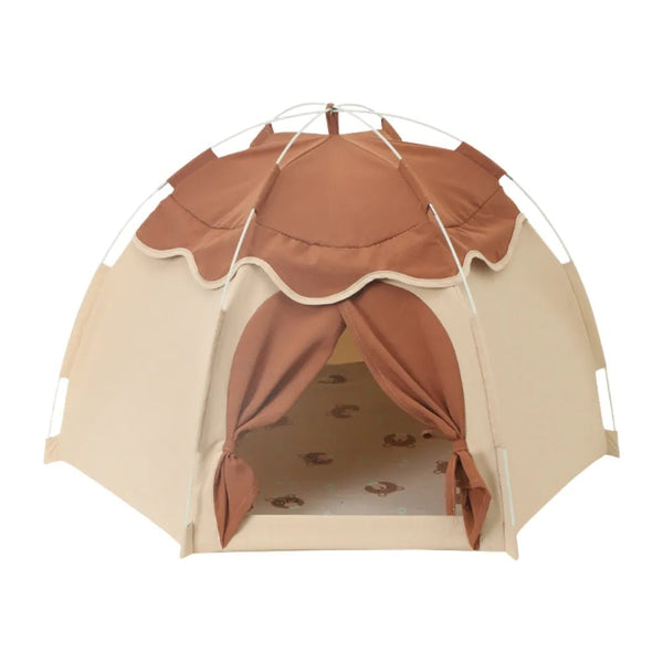 Foldable Washable All - Season Tent - Style Polyester Fabric Cat Bed - GreenFur
