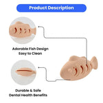 Food - Grade Silicone Fish Chew & Dental Cat Toy - GreenFur