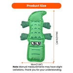 Forest Animal Alligator Design Squeaky Oxford Fabric Dog Chew Toy - GreenFur