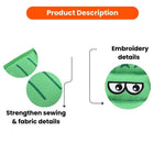 Forest Animal Alligator Design Squeaky Oxford Fabric Dog Chew Toy - GreenFur