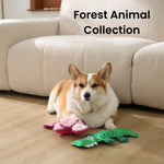 Forest Animal Alligator Design Squeaky Oxford Fabric Dog Chew Toy - GreenFur