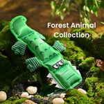 Forest Animal Alligator Design Squeaky Oxford Fabric Dog Chew Toy - GreenFur
