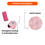 Forest Animal Pink Flamingo Design Squeaky Plush Dog Chew Toy - GreenFur