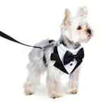 Formal Occasions Pet Vest - Style Harness with Bowtie and Adjustable Leash for Dogs - GreenFur