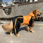 Four - Legged Waterproof Rain Jacket for Large Dog - GreenFur