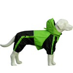 Four - Legged Waterproof Rain Jacket for Large Dog - GreenFur