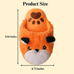 Fox Slipper Dog Toy with Squeaker and Food Dispenser - GreenFur