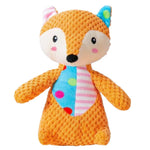 Fox - style Plush Dog Squeaky Toys with Crinkle Paper - GreenFur