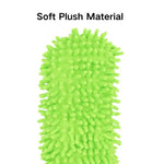 Frog Pattern Mop Plush Dog Toy with Squeaker - GreenFur