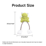 Frog Shape Plush Material Cotton Rope Dog Chew Toy - GreenFur