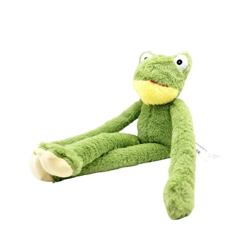 Frog Shaped Soft Squeaky Large Plush Toy for Dogs - GreenFur