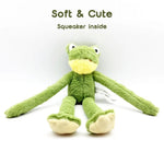 Frog Shaped Soft Squeaky Large Plush Toy for Dogs - GreenFur